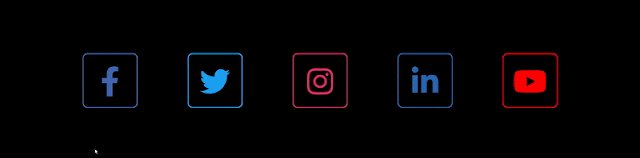 3D Layer CSS Hover Animation on Social Media Buttons