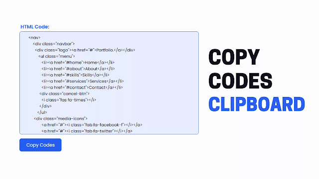 How To Copy Text To Clipboard using HTML CSS and JavaScript