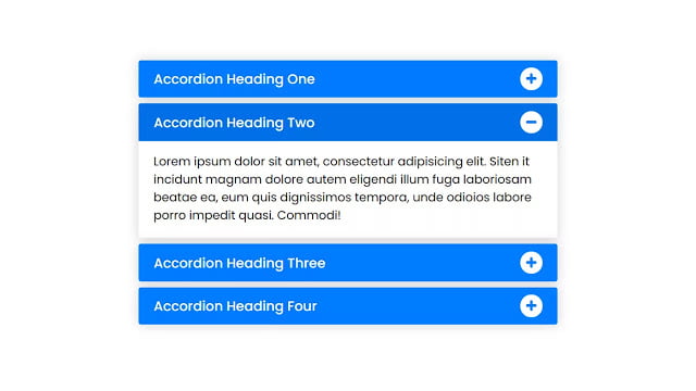 Responsive Accordion Menu using only HTML & CSS