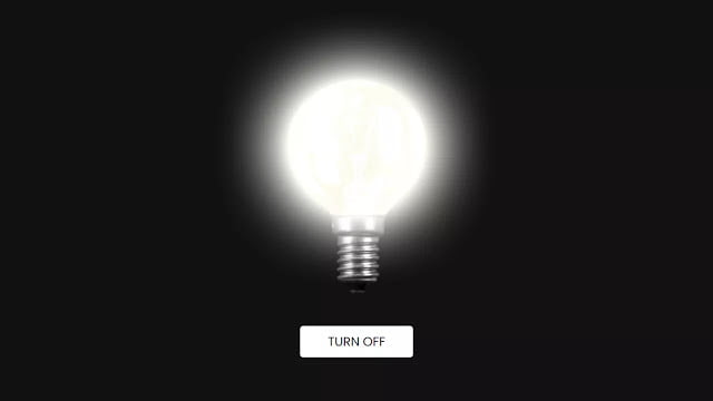 Glowing Bulb Effect using only HTML & CSS