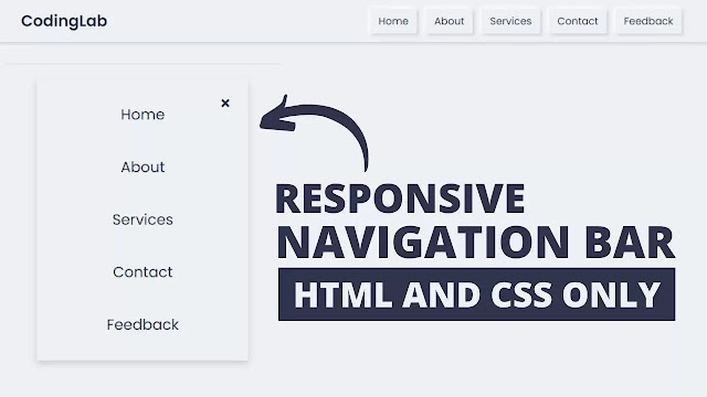 Responsive Neumorphism Navigation Bar