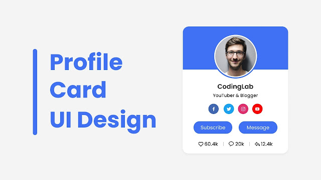 Simple Profile Card in HTML & CSS