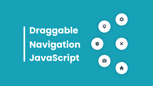 Draggable Navigation Menu in HTML CSS & JavaScript