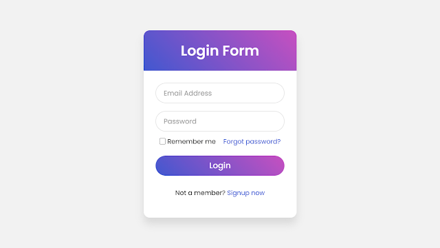 Login Form with Floating Label Animation using only HTML & CSS