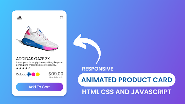 Product Card in HTML CSS & JavaScript