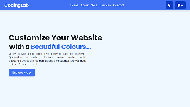 Website Color Switcher in HTML CSS & JavaScript