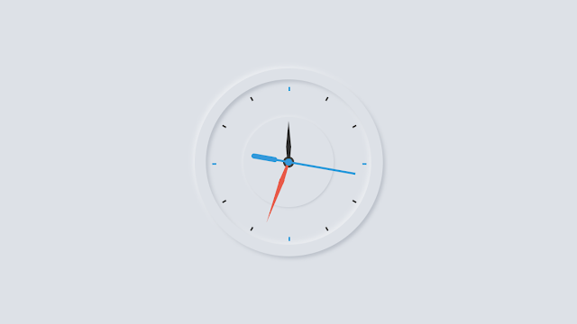Working Analog Clock using HTML CSS and Javascript